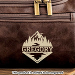 Custom Engraved Leather Toiletry Bag - Personalized  Christmas Birthday Camping Gifts For Campers - Built To Last Every Journey