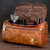 Custom Engraved Leather Toiletry Bag - Personalized  Christmas Birthday Hunting Gifts For Hunters - Hunt,  Explore, Repeat