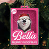 Custom Toy Box Acrylic Ornament - Personalized Christmas Birthday Gifts For Dog Cat Lovers, Dog Dad And Mom, Cat Owners - More Treats, Less Naughty