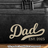 Custom Engraved Leather Toiletry Bag - Personalized Birthday Gifts For Dad, Grandpa - Strong Roots Gentle Hearts