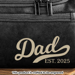 Custom Engraved Leather Toiletry Bag - Personalized Birthday Gifts For Dad - Strong Roots Gentle Hearts