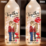 Love Is A Dance We Both Know - Couple Personalized Custom Bottle Lamp - Gift For Husband Wife, Anniversary
