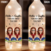 The Love Between Mother & Daughter Knows No Distance - Family Personalized Custom Bottle Lamp - Mother's Day, Gift For Mom, Daughter