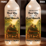 Custom Bottle Lamp - Personalized Anniversary Wedding Gifts For Husband And Wife, Him And Her - Together Through Every Final Breath
