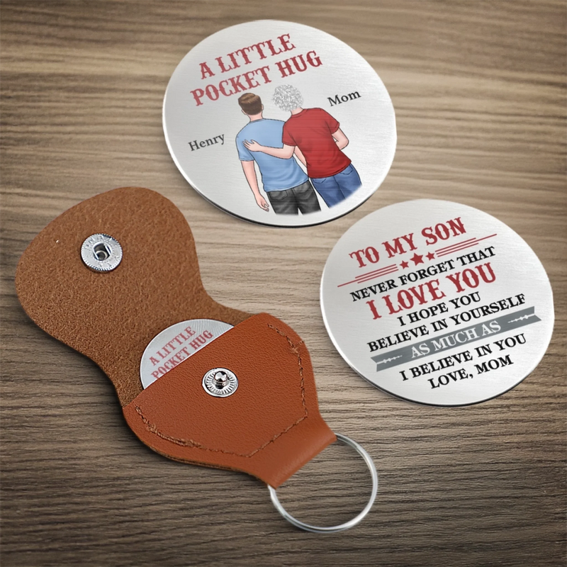 Custom Pocket Hug - Personalized Birthday Gifts For Mom, Dad, Son - Carry My Love