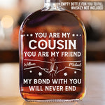 Custom Whiskey Bottle - Personalized Birthday Gifts For Brother, Sister, Best Friends - Adventures Shared From Day One