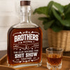 Custom Whiskey Bottle - Personalized Birthday Gifts For Brother, Sister, Best Friends - Growing Together Through Every Season