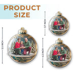 Custom Photo Acrylic Ornament - Personalized Christmas Birthday Gifts For Grandma, Grandpa - Grandparents’ Love Is The Warmest Gift