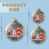 Custom Photo Acrylic Ornament - Personalized Christmas Birthday Gifts For Mom, Dad, Brother, Sister, Kids - Forever Our Favorite Season