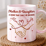 Custom 11oz Pink Marble Mug - Personalized Birthday Gifts For Mom, Daughter - You Are My Joy