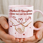Custom 11oz Pink Marble Mug - Personalized Birthday Gifts For Mom, Daughter - You Are My Joy