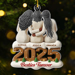 Custom Acrylic Ornament - Personalized Best Friend Christmas Birthday Gifts For Women, Besties, Sisters, BFF - Best Friends, Best Memories