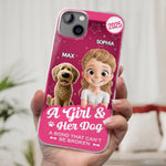 Custom Name Dog Lover Gifts for Men and Women - Personalized Phone Case