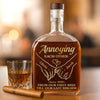Custom Whiskey Bottle - Personalized Anniversary Christmas Wedding Gifts For Husband And Wife, Him And Her, Wine, Bourbon, Whiskey Lovers - Built To Love, Born To Annoy