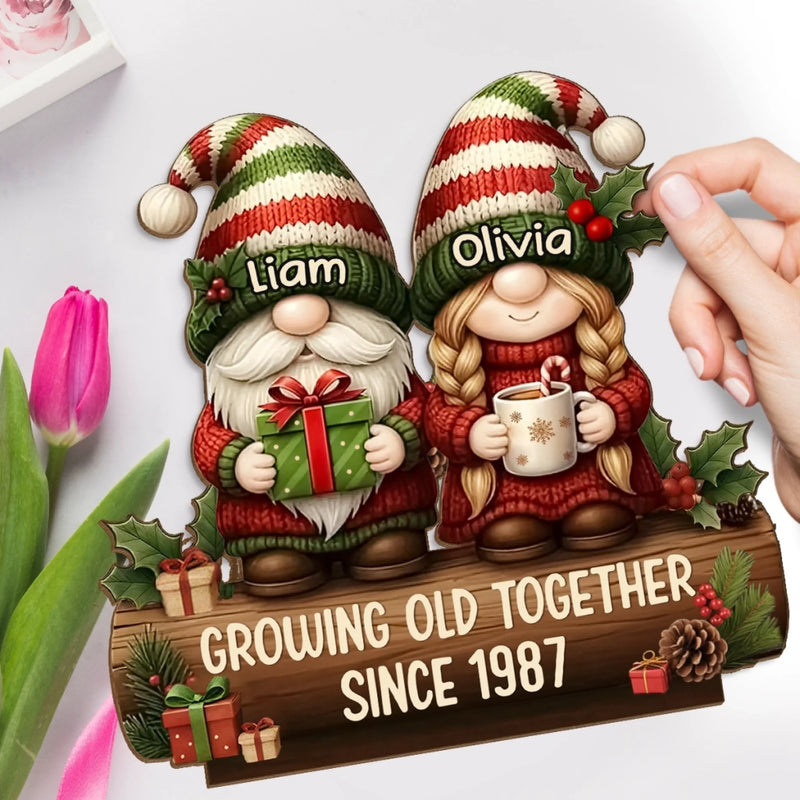 Custom 2-Layered Wooden Plaque - Personalized Anniversary Christmas Wedding Gifts For Husband And Wife, Him And Her - Forever Starts With You