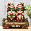 Custom 2-Layered Wooden Plaque - Personalized Anniversary Christmas Wedding Gifts For Husband And Wife, Him And Her - Forever Starts With You