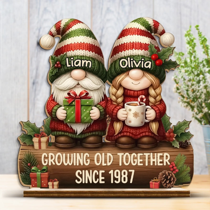 Custom 2-Layered Wooden Plaque - Personalized Anniversary Christmas Wedding Gifts For Husband And Wife, Him And Her - Forever Starts With You