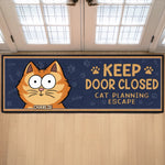 Custom Runner Rug - Personalized Birthday Gifts For Cat Lovers, Cat Mom And Dad - The Boss Cats Are Watching
