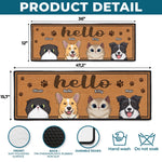 Custom Runner Rug - Personalized Birthday Gifts For Dog Cat Lovers, Dog Dad And Mom, Cat Owners - Welcome, The Pets Run This House