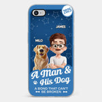 Custom Name Dog Lover Gifts for Men and Women - Personalized Phone Case