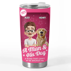 Custom Toy Box Tumbler - Personalized Birthday Gifts For Dog Lovers, Dog Dad And Mom - Paws And Coffee Vibes