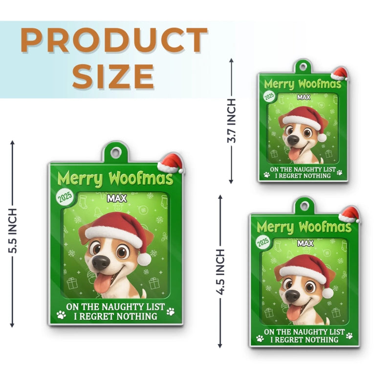 Custom Toy Box Acrylic Ornament - Personalized Christmas Birthday Gifts For Dog Cat Lovers, Dog Dad And Mom, Cat Owners - Fur Baby Approved