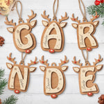 Custom Double Layer Wooden Ornament - Personalized Christmas Birthday Gifts For Mom, Dad, Kids - Letters of Joy Memories of Love