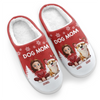 Custom Fluffy Slippers - Personalized Christmas Birthday Gifts For Dog Lovers, Dog Dad And Mom - Pawfect Vibes Only