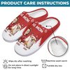 Custom Fluffy Slippers - Personalized Christmas Birthday Gifts For Dog Lovers, Dog Dad And Mom - Pawfect Vibes Only