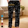 Custom Pajama Pants - Personalized Christmas Birthday Gifts For Grandpa, Grandma - Generations United In Love