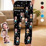 Custom Photo Pajama Pants - Personalized Christmas Birthday Gifts For Grandpa, Grandma - Love Passed Through Generations