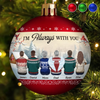 Custom Full Wrap Ball Ornament - Personalized Christmas Memorial Sympathy Gifts For Loss Of Mom, Dad - We Are Always With You