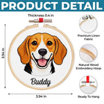 Custom Photo Embroidered Ornament - Personalized Christmas Birthday Gifts For Mom, Dad, Brother, Sister, Kids, Dog Cat Lovers - Love Is Furry And Endless