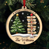 Custom Wood & Acrylic Ornament - Personalized Christmas Birthday Gifts For Mom, Dad, Brother, Sister, Kids - Home Feels Warmer At Christmas Time