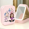 Custom Jewelry Box LED Makeup - Personalized Birthday Gifts For Besties, Sisters, BFF, Family, Yourself - Growing Through Every Little Moment
