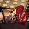 Custom Oven Mitt And Pot Holder Set - Personalized Christmas Birthday Gifts For Mom, Grandma, Dog Cat Lovers - Love Is Furry And Endless
