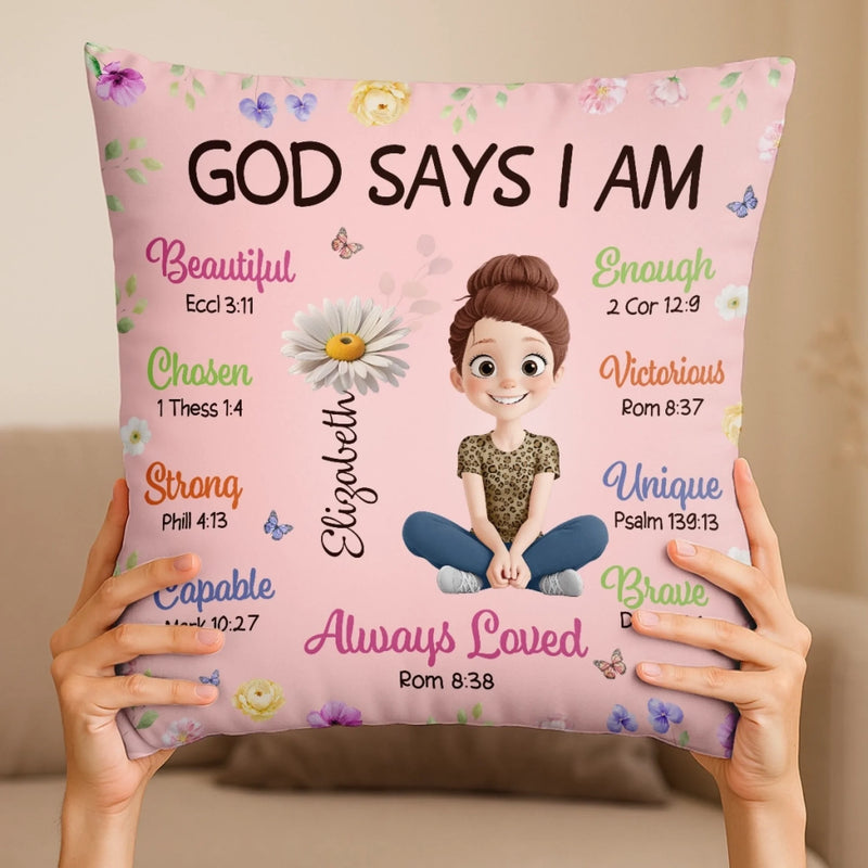 Custom Pillow - Personalized Birthday Gifts For Besties, Sisters, BFF, Family, Yourself - Finding Strength In My Own Light