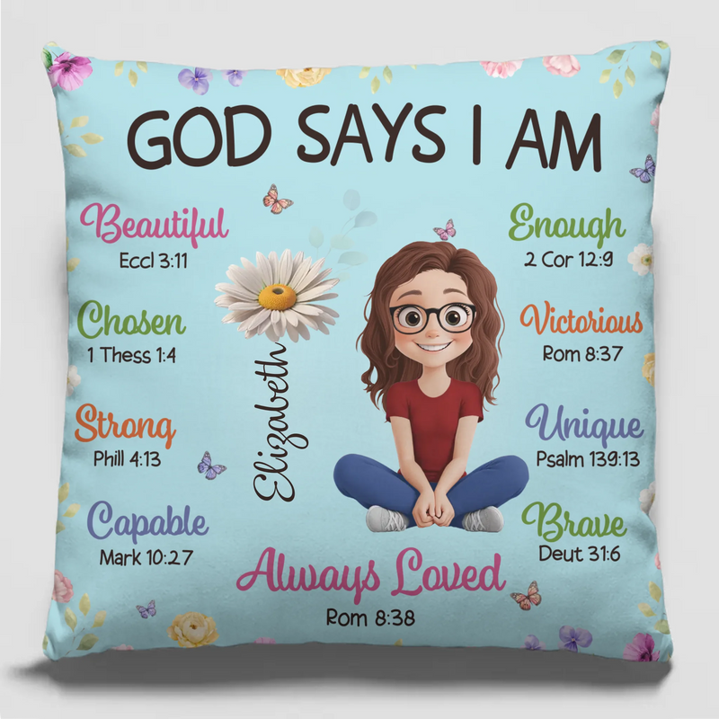 Custom Pillow - Personalized Birthday Gifts For Besties, Sisters, BFF, Family, Yourself - Finding Strength In My Own Light