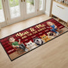 Custom Runner Rug - Personalized Anniversary Wedding Gifts For Husband And Wife, Dog Cat Lovers - Fur Babies Approved This Home