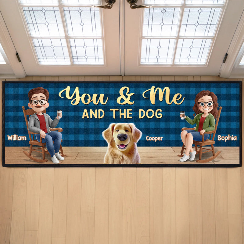 Custom Runner Rug - Personalized Anniversary Wedding Gifts For Husband And Wife, Dog Cat Lovers - Fur Babies Approved This Home