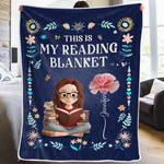Custom Blanket - Personalized Christmas Bookish Gifts For Book Lovers, Bookworms, Readers - Life’s Better Under A Blanket Of Stories
