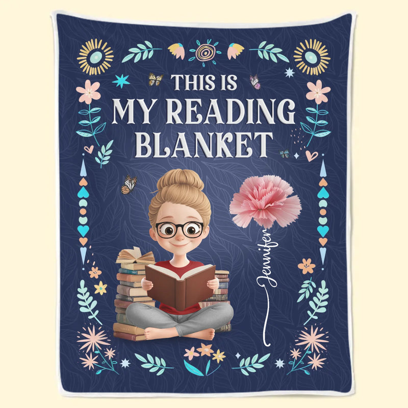 Custom Blanket - Personalized Christmas Bookish Gifts For Book Lovers, Bookworms, Readers - Life’s Better Under A Blanket Of Stories