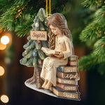 Custom Acrylic Ornament - Personalized Christmas Bookish Gifts For Book Lovers, Bookworms, Readers - Dreaming In Chapters
