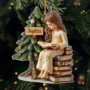 Custom Acrylic Ornament - Personalized Christmas Bookish Gifts For Book Lovers, Bookworms, Readers - Dreaming In Chapters