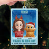 Custom Toy Box Acrylic Ornament - Personalized Christmas Birthday Gifts For Cat Lovers, Cat Mom And Dad - Catmas Vibes Only