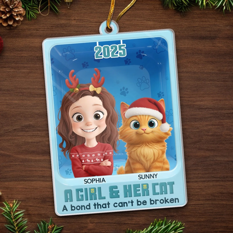 Custom Toy Box Acrylic Ornament - Personalized Christmas Birthday Gifts For Cat Lovers, Cat Mom And Dad - Catmas Vibes Only