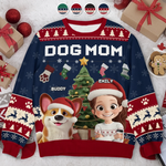Custom Unisex Ugly Sweatshirt - Personalized  Christmas Birthday Gifts For Dog Lovers, Dog Dad And Mom - Festive Fur And Christmas Cheer