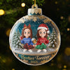 Custom Acrylic Ornament - Personalized Best Friend Christmas Birthday Gifts For Women, Besties, Sisters, BFF - Laughing Through The Holiday Magic