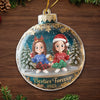 Custom Acrylic Ornament - Personalized Best Friend Christmas Birthday Gifts For Women, Besties, Sisters, BFF - Laughing Through The Holiday Magic