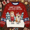 Custom Unisex Ugly Sweatshirt - Personalized  Christmas Birthday Gifts For Dog Lovers, Dog Dad And Mom - ‘Tis The Season To Be Furry